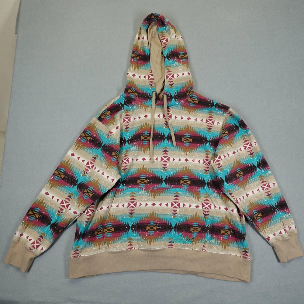 Ariat Hoodie Women 2X Multicolor Lunas Hood Aztec Southwestern Western Pullover